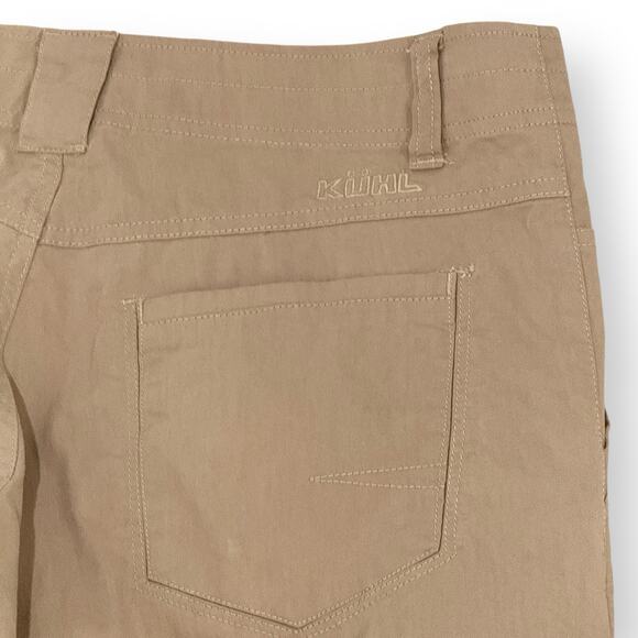 Kuhl Slax Pants Mens 32x32 Beige Tan Khaki Chino Hiking Stretch Gorpcore Camping - Picture 7 of 11